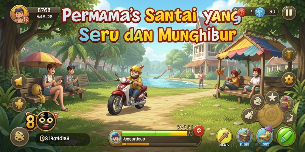 Screenshot utama 8768 menunjukkan gameplay yang seru dan interaktif.