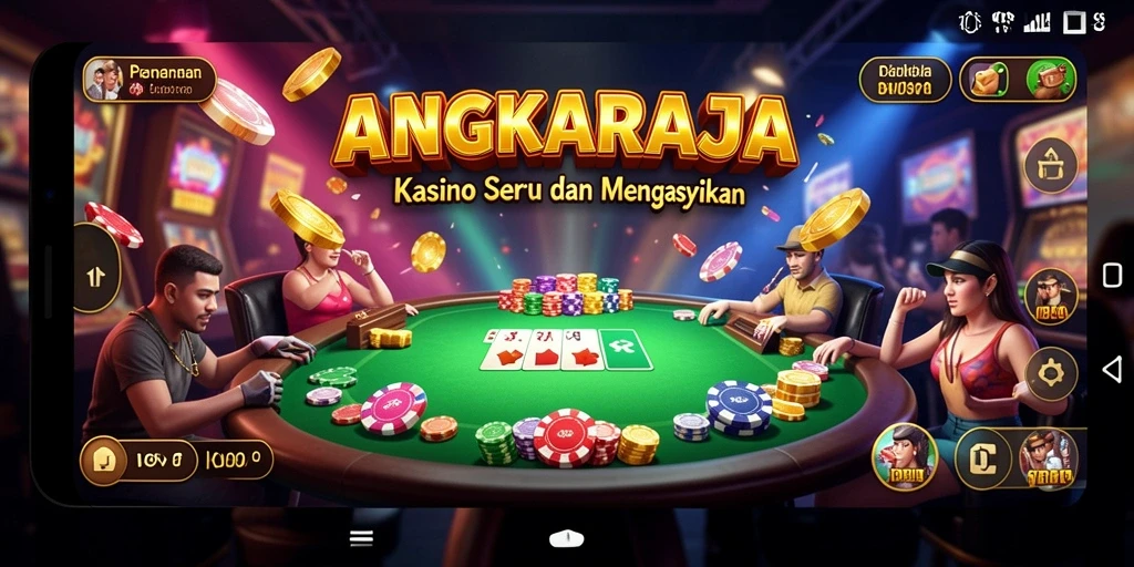 Tampilan menarik gameplay Kasino di ANGKARAJA.