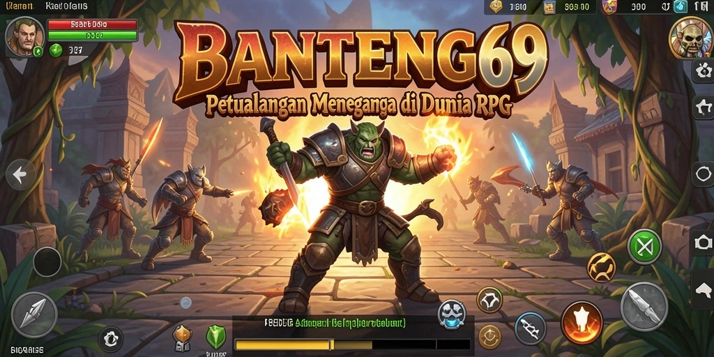 Tampilan gameplay epik dari BANTENG69 yang menampilkan pertarungan mendebarkan.