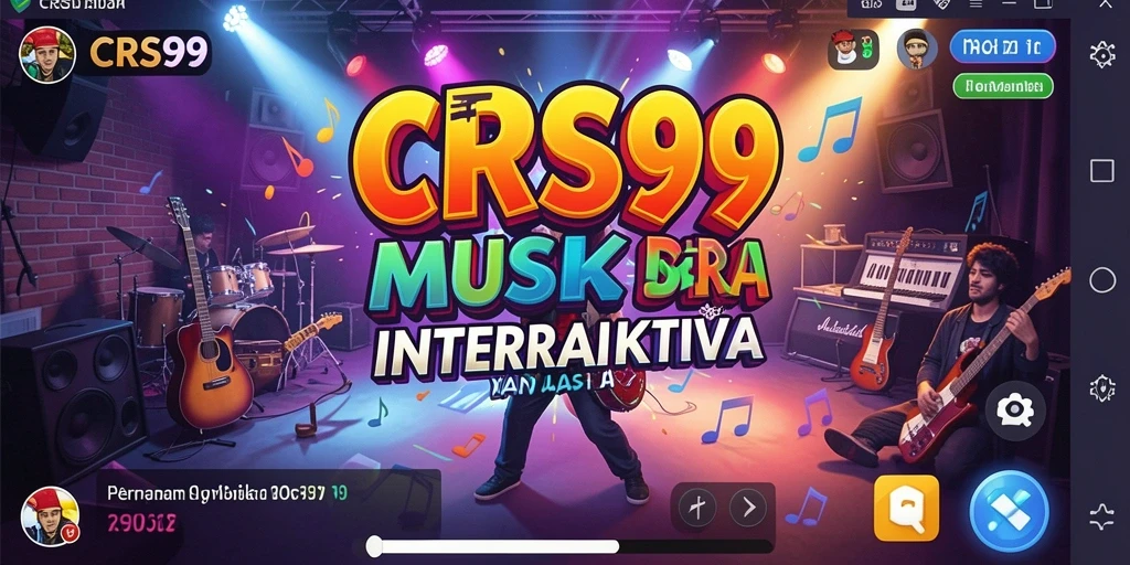 Tampilan gameplay CRS99 yang penuh warna dan interaktif.