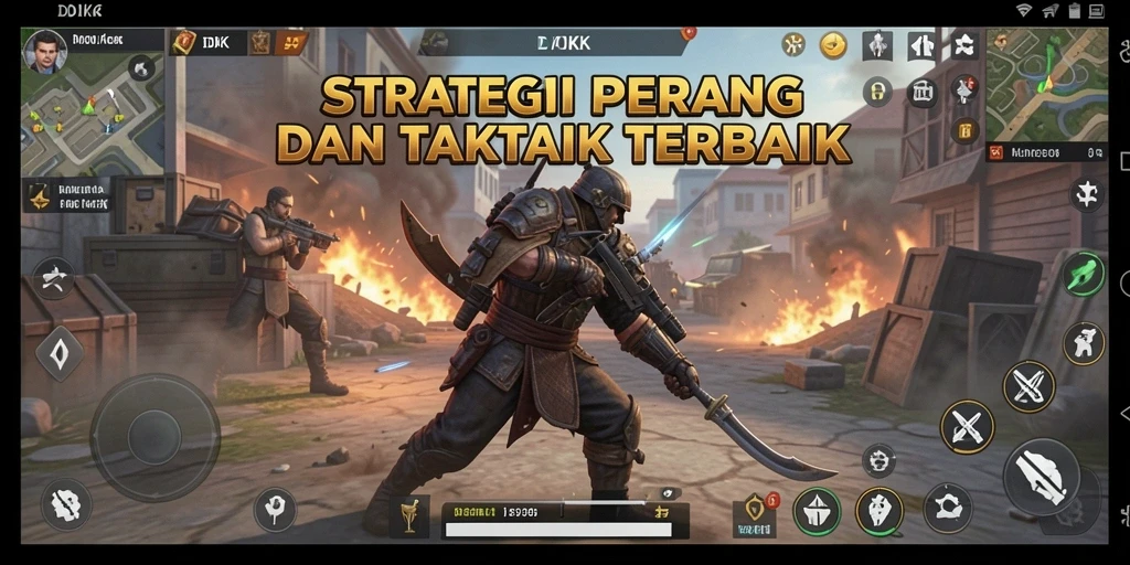 Screenshot DKK menunjukkan gameplay strategis yang intens.