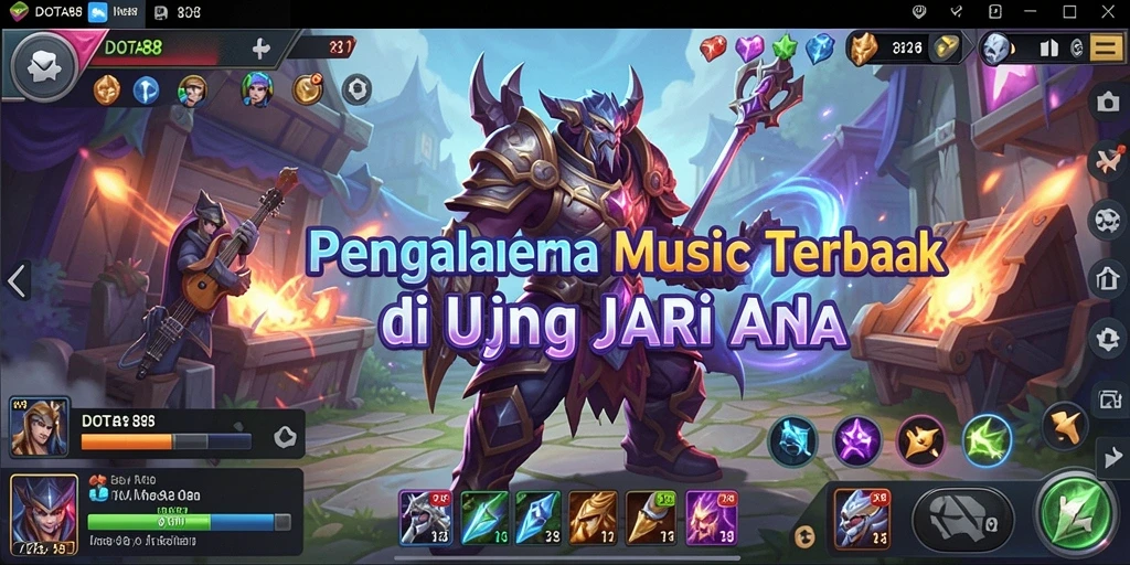 Tampilan gameplay DOTA88 yang menarik dan interaktif di layar.