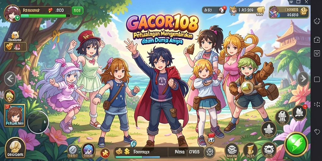 Screenshot GACOR108 menampilkan aksi dinamis dalam dunia Anime.