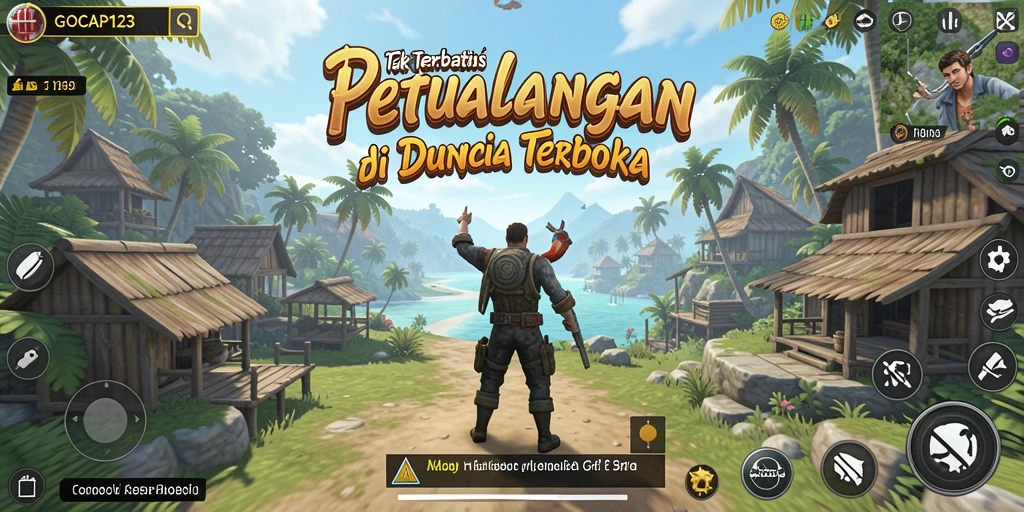 Tangkapan layar GOCAP123 menampilkan dunia terbuka yang menakjubkan.