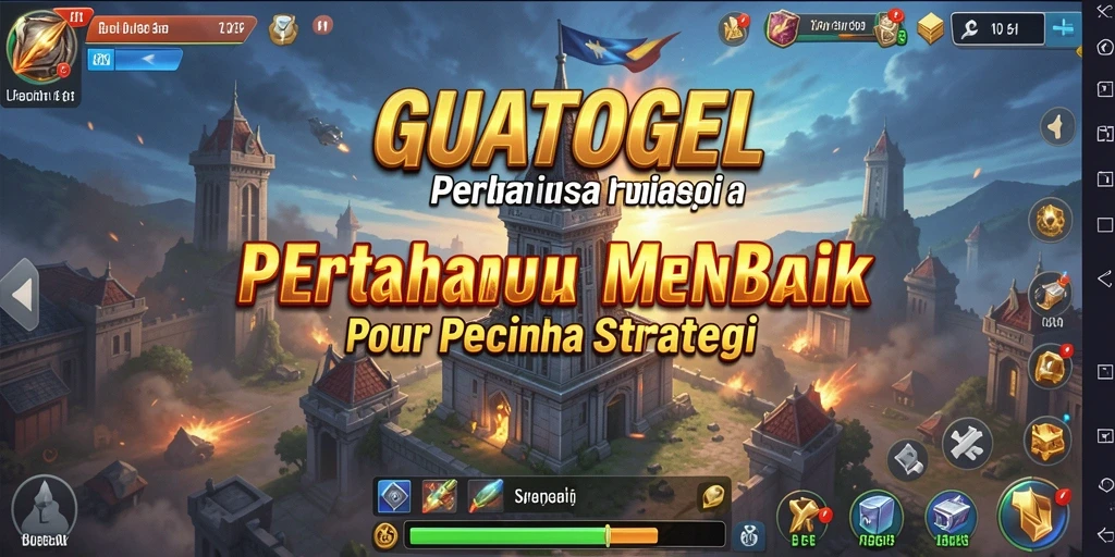 Screenshot gameplay GUATOGEL dengan aksi menara pertahanan yang menegangkan.