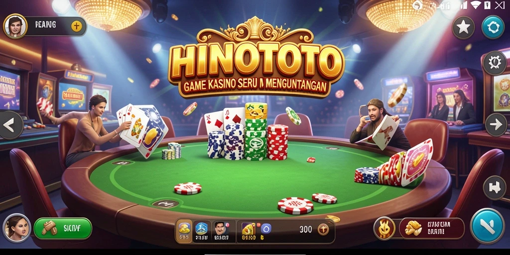 Tampilan seru gameplay HINOTOTO yang penuh warna dan interaktif.