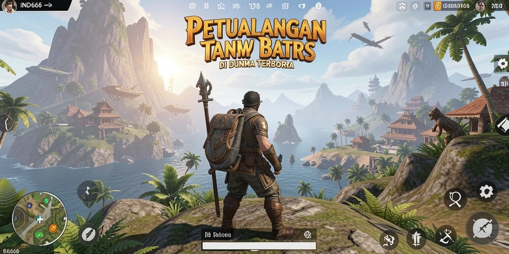 Tampilan gameplay IND666 yang mengesankan di dunia terbuka.