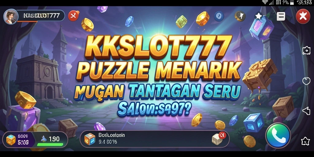 Screenshot KKSLOT777 menampilkan gameplay puzzle yang menarik dan penuh tantangan.