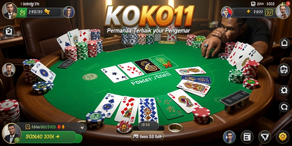 Tampilan gameplay menarik dari aplikasi Poker KOKO11.
