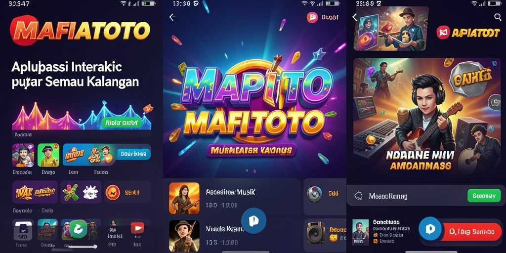 Tampilan gameplay MAFIATOTO dengan interaksi musik yang menarik.
