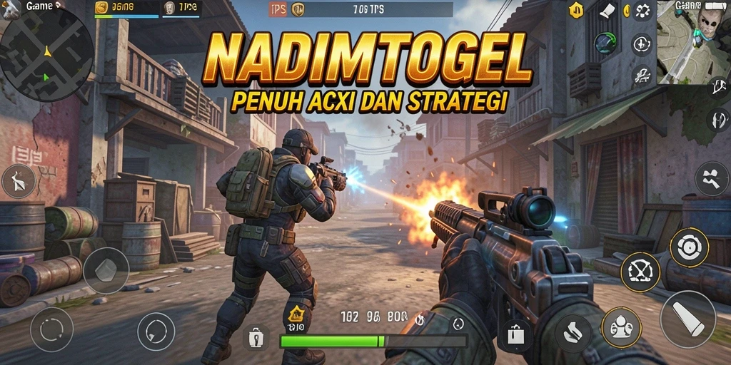 Tampilan menarik gameplay NADIMTOGEL di lingkungan pertempuran.