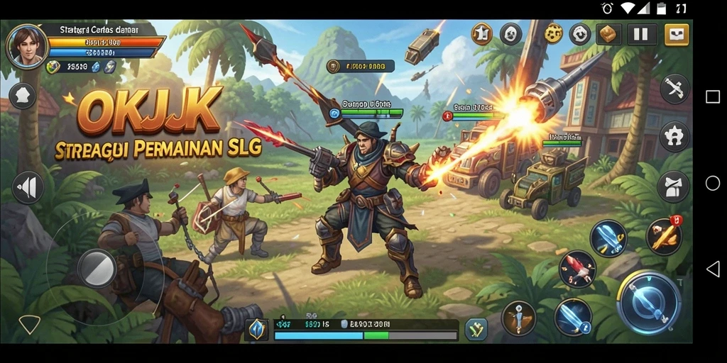 Tampilan gameplay OKJK yang menarik dan strategis.