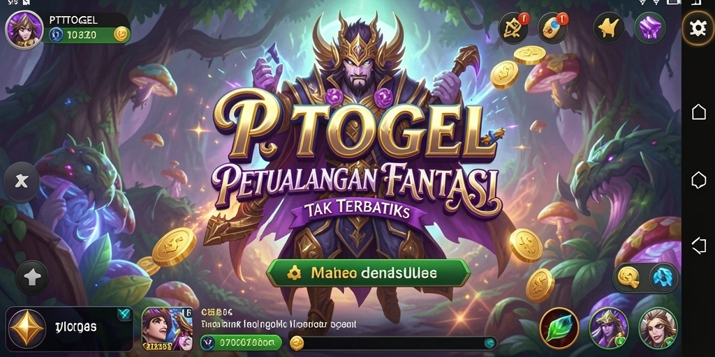 Screenshot gameplay PTTOGEL menampilkan aksi pertempuran RPG yang mendebarkan.