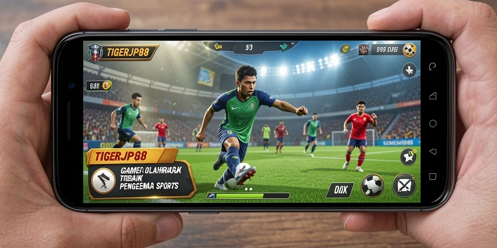 Tampilan gameplay mendebarkan di TIGERJP88 dengan aksi olahraga yang intens.